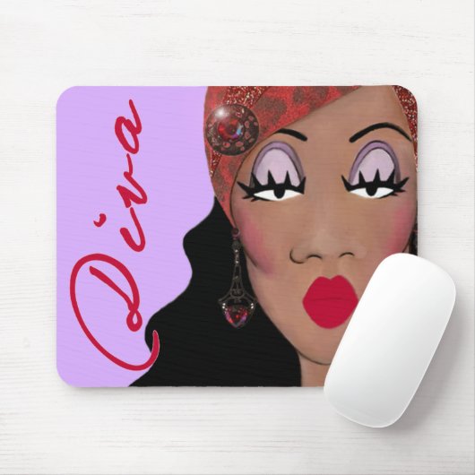 "DIVA ist ein vierstelliges Wort.." Mousepad (Mit Mouse)