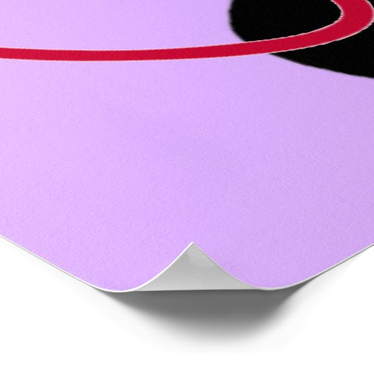 Diva ist ein Wort mit vier Buchstaben Poster (Ecke)