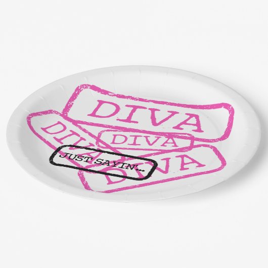 "DIVA - Just Sayin" Party Paper Teller (Schrägansicht)