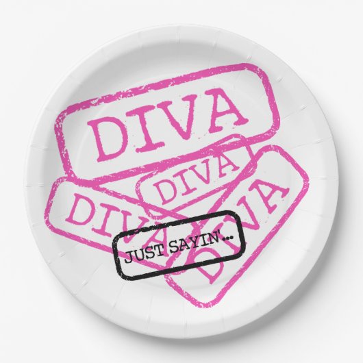 "DIVA - Just Sayin" Party Paper Teller (Vorderseite)