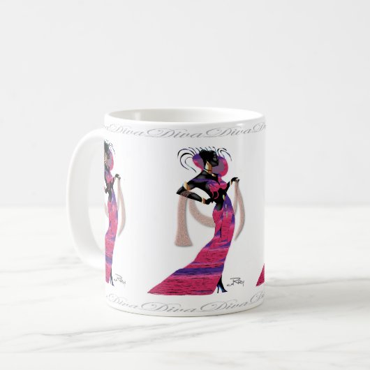 Diva Kaffeetasse (Vorderseite Links)