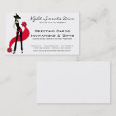 Diva-Karte Visitenkarte (Vorne/Hinten)