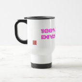 Diva-Katze mit Glanz Reisebecher (Links)