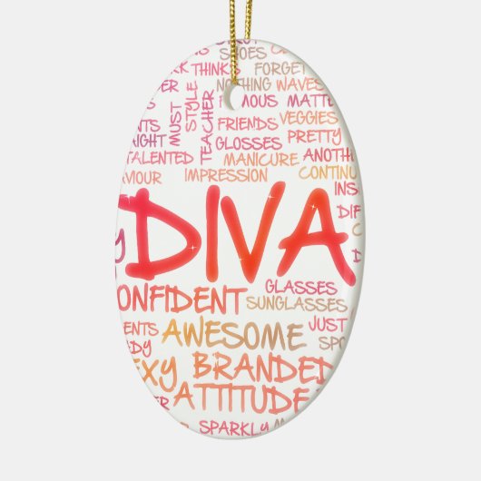 Diva Keramik Ornament (Links)