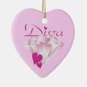 Diva Keramik Ornament (Rechts)