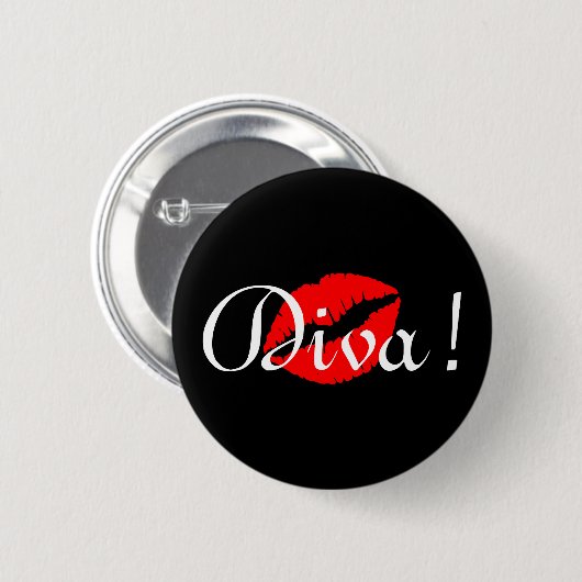 Diva Kiss Button (Vorne & Hinten)