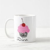 Diva-kleiner Kuchen Kaffeetasse (Links)