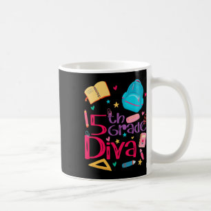 Diva Lehrerin Girl Outfit Niedlich erster Tag Kaffeetasse