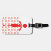 Diva-Liebe-Reise-Taschen-Umbau-Schablone Gepäckanhänger (Vorderseite horizontal)