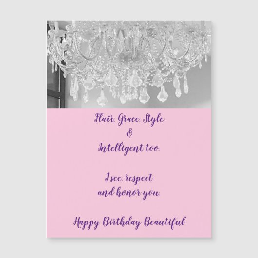 DIVA Life Flair Happy Birthday Magnetkarte (Vorderseite)