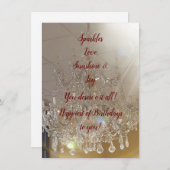 DIVA Life Glitzern Happy Birthday Flat Card (Vorne/Hinten)