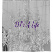 DIVA Life Lights Duschvorhang (Vorderseite)