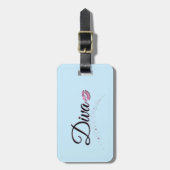 Diva Luggage Tag Gepäckanhänger (Vorderseite vertikal)