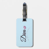 Diva Luggage Tag Gepäckanhänger (Rückseite vertikal)