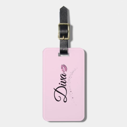 Diva Luggage Tag Gepäckanhänger (Vorderseite vertikal)