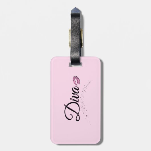 Diva Luggage Tag Gepäckanhänger (Rückseite vertikal)