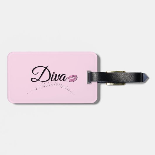 Diva Luggage Tag Gepäckanhänger (Rückseite horizontal)