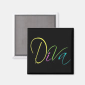 ‚Diva‘ Magnet (Vorderseite/Rückseite)