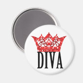 Diva Magnete Magnet (Vorderseite/Rückseite)