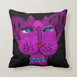 Diva-Miezekatze-Wurfs-Kissen Kissen