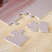Diva mit Blumenschal bläst Bubble Gum Puzzle (Seite)