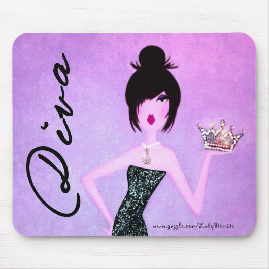 DIVA mit einem Tiara mousepad (Vorne)