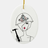 Diva mit ToolBelt/A Diva's Arbeit nie getan! Keramik Ornament (Vorne)