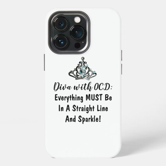 "DIVA mit Zwangsstörung" iPhone Hülle (Hinten)