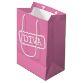 ‚DIVA‘ MITTLERE GESCHENKTÜTE (Vorderseite Schrägansicht)