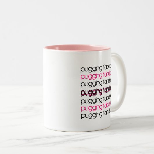 Diva Mops: Pugging Fabelhafte Tasse (VorderseiteRechts)