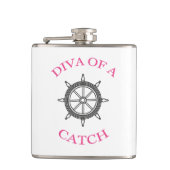 ‚DIVA of a Catch‘ Flachmann (Vorderseite)