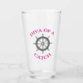 ‚Diva of a Catch‘ Glas (Vorderseite)