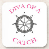 "Diva of a Catch" Nautische Untersetzer (Vorderseite)