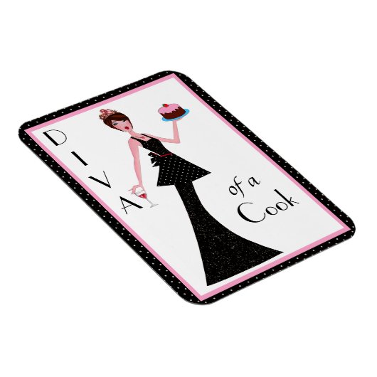 "Diva of a Cook" Magnet (Rechte Seite)