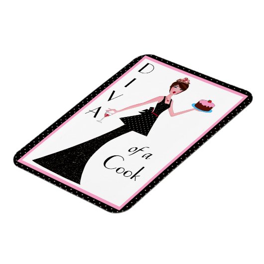 "Diva of a Cook" Magnet (Linke Seite)