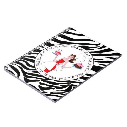 Diva of a Cook - "Ooh La La La!" - SpiralNotebook Notizblock (Linke Seite)