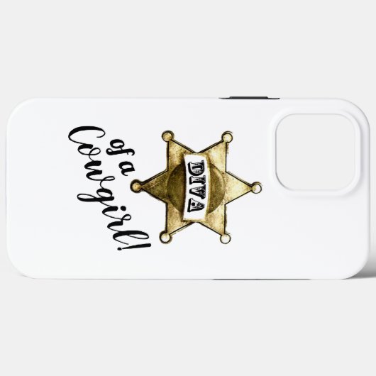 "Diva of a Cowgirl" Case-Mate iPhone Hülle (Rückseite (Horizontal))