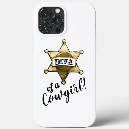 "Diva of a Cowgirl" Case-Mate iPhone Hülle (Rückseite)
