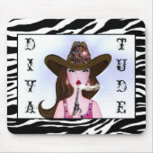 "Diva of a Cowgirl" Mousepad (Vorne)