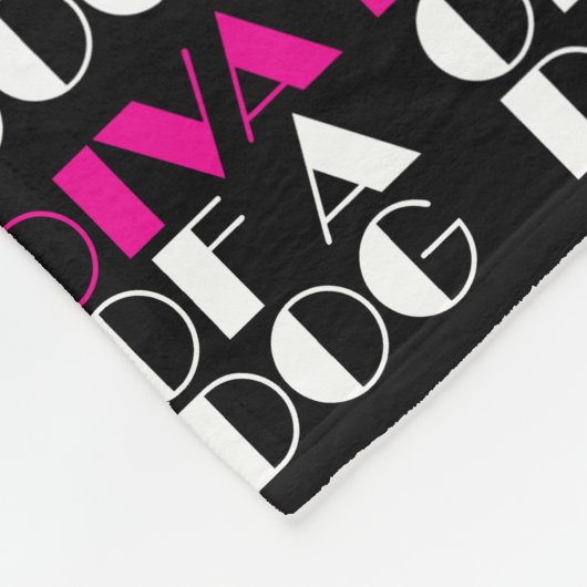 "DIVA of a Dog" Fleece Blanket (Ecke)