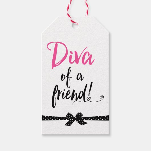 "DIVA of a Friend" Geschenkanhänger (Vorderseite)