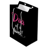 "DIVA of a Friend" Mittlere Geschenktüte (Vorderseite Schrägansicht)