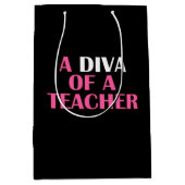 "DIVA OF A LEACHER" MITTLERE GESCHENKTÜTE (Vorderseite)