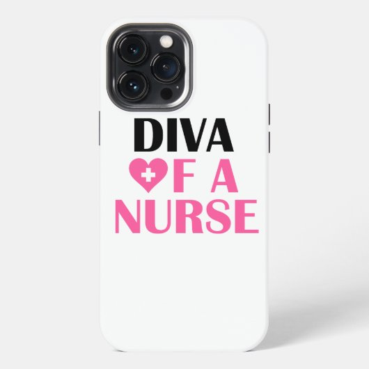Diva of a Nurse iPhone Hülle (Rückseite)