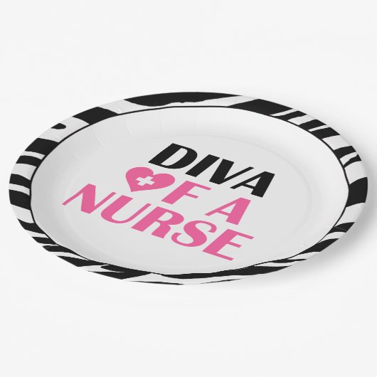 "DIVA OF A NURSE" PAPPTELLER (Schrägansicht)