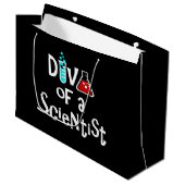 "DIVA of a Scientist" Große Geschenktüte (Vorderseite Schrägansicht)