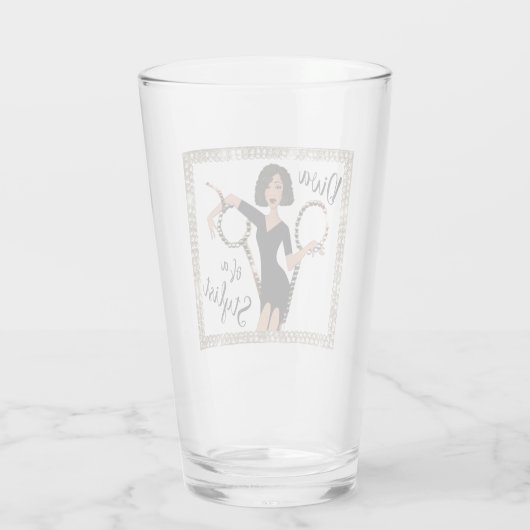 ‚Diva of a Stylist‘ Glas (Rückseite)