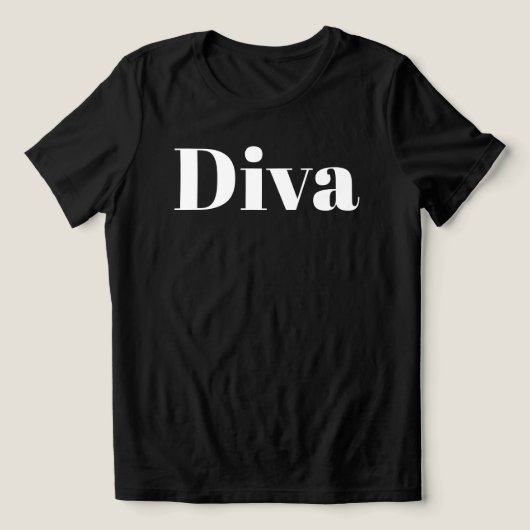 Diva Opera Singer Musiker Minimalistische Musik Th Tri-Blend Shirt (Design Vorderseite)