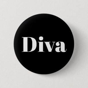 Diva Opernsängerin Musikerin Darstellerin Musikthe Button