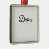 Diva Ornament Aus Metall (Rechts)